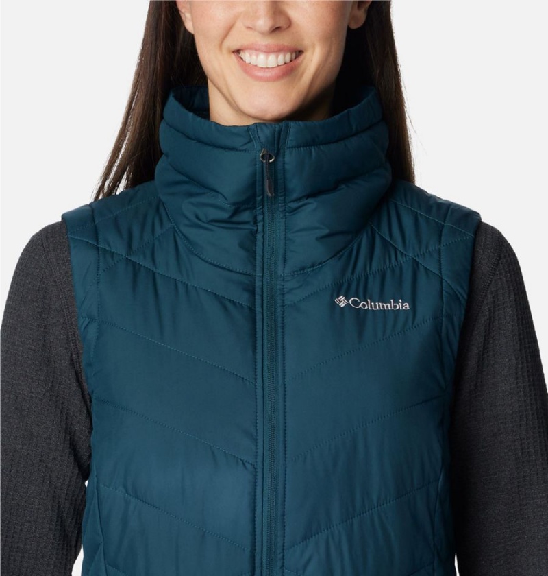 Columbia Heavenly Long Women's Vest Turquoise | NHRYPU-076