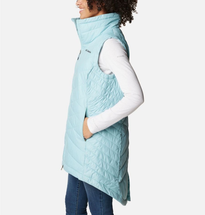 Columbia Heavenly Long Women's Vest Turquoise | UZJXPE-028