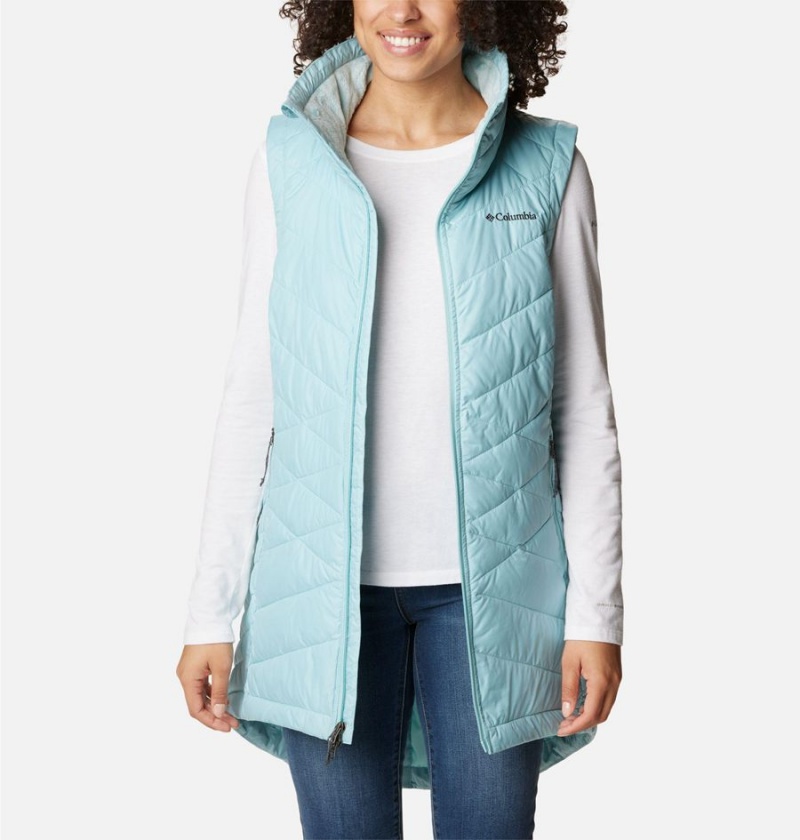 Columbia Heavenly Long Women's Vest Turquoise | UZJXPE-028