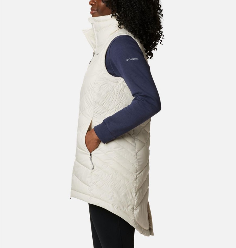 Columbia Heavenly Long Women's Vest White | QBYCWH-873