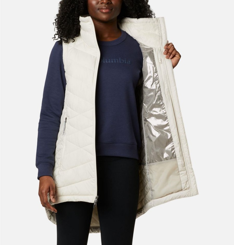 Columbia Heavenly Long Women's Vest White | QBYCWH-873