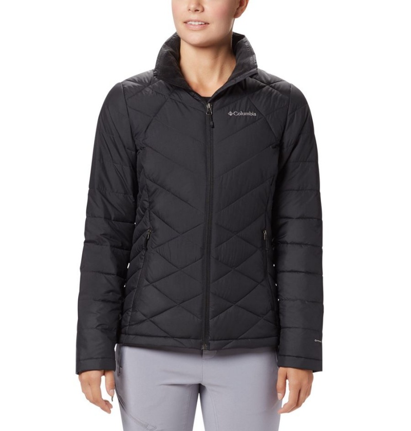Columbia Heavenly Women\'s Puffer Jacket Black | DWPXRA-126