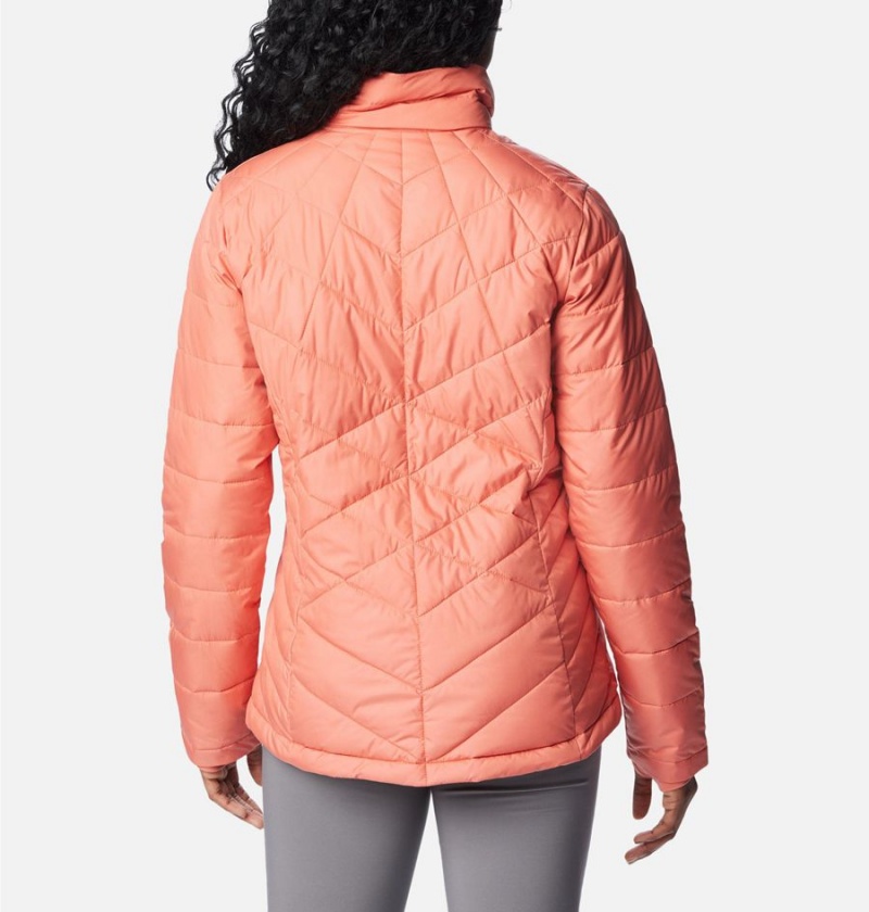 Columbia Heavenly Women's Puffer Jacket Coral | TQOHNW-371