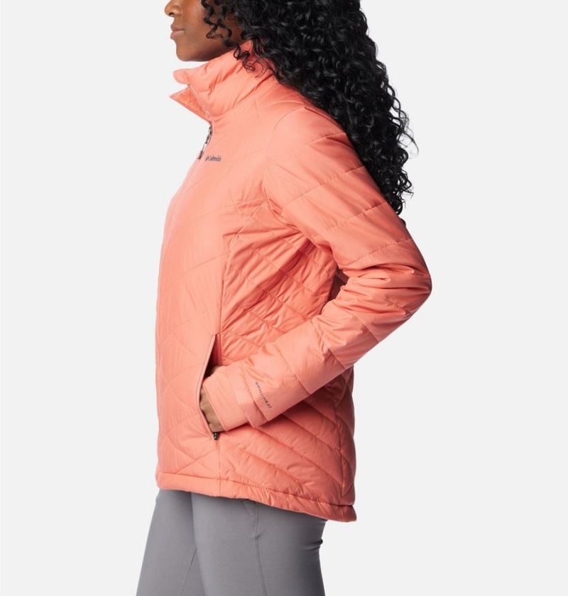 Columbia Heavenly Women's Puffer Jacket Coral | TQOHNW-371