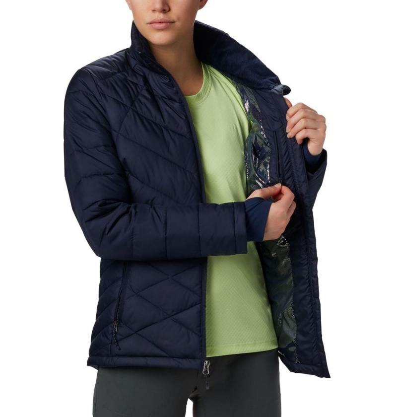 Columbia Heavenly Women's Puffer Jacket Navy | VBQWZC-037