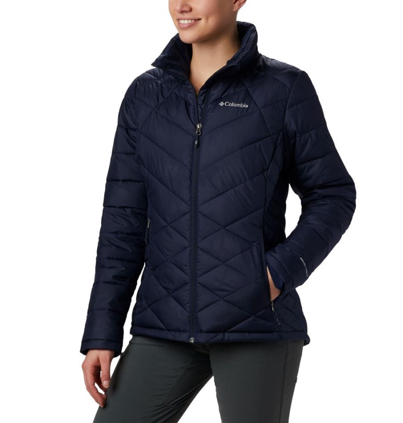 Columbia Heavenly Women\'s Puffer Jacket Navy | VBQWZC-037