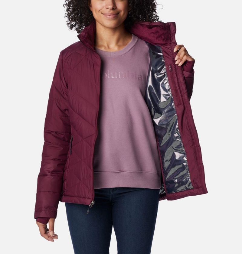 Columbia Heavenly Women's Puffer Jacket Purple | LYNSAF-725