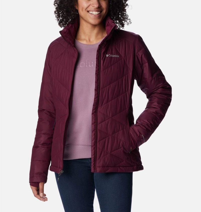 Columbia Heavenly Women's Puffer Jacket Purple | LYNSAF-725