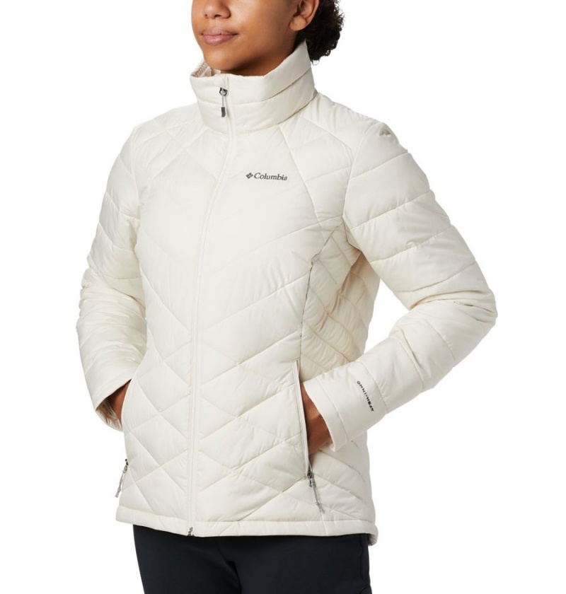 Columbia Heavenly Women's Puffer Jacket White | QUELAH-150