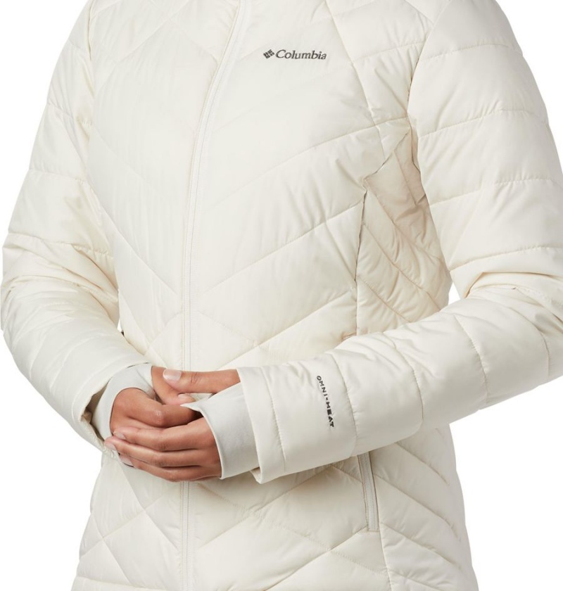 Columbia Heavenly Women's Puffer Jacket White | QUELAH-150