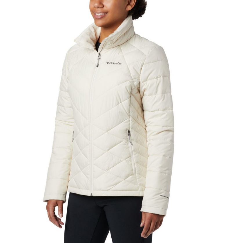 Columbia Heavenly Women\'s Puffer Jacket White | QUELAH-150