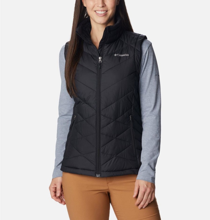Columbia Heavenly Women\'s Vest Black | SWBLJE-069