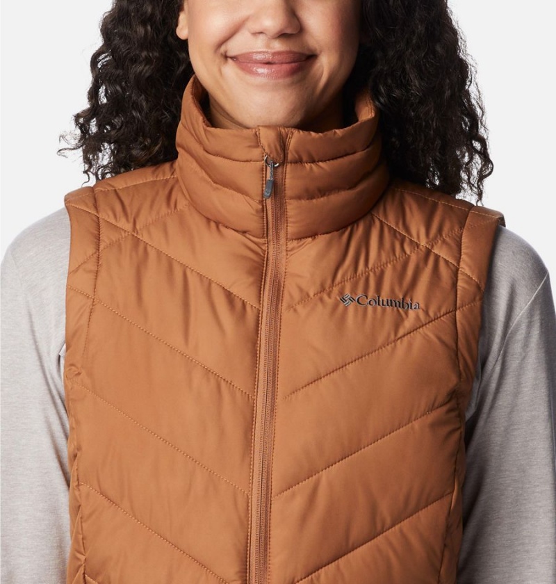 Columbia Heavenly Women's Vest Brown | IFAPBQ-830