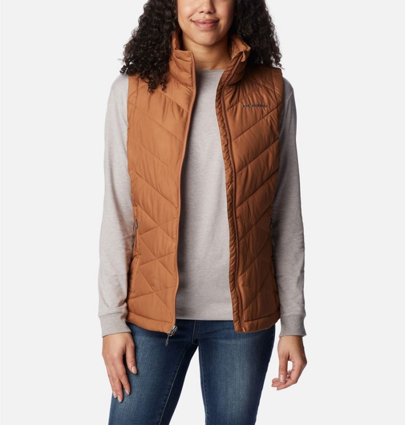 Columbia Heavenly Women's Vest Brown | IFAPBQ-830