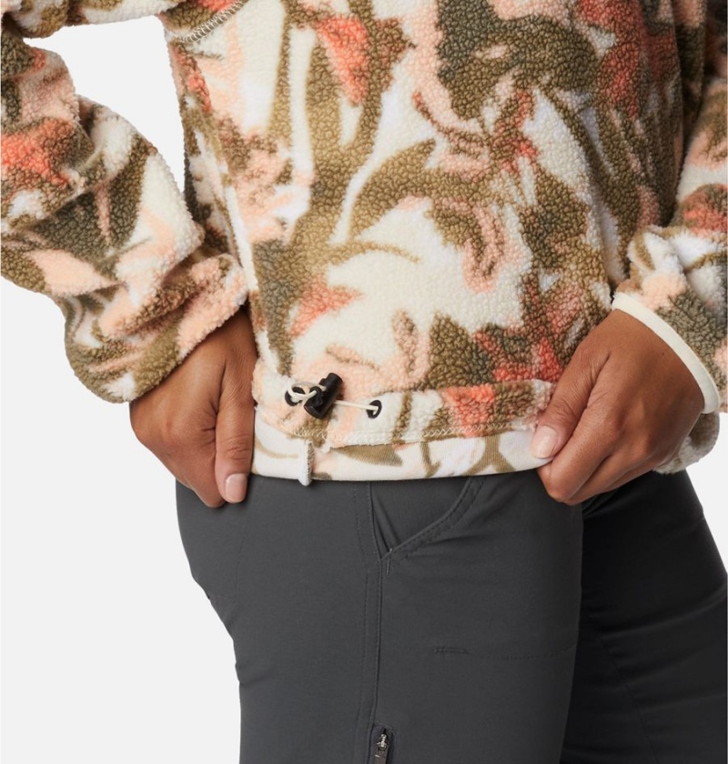 Columbia Helvetia Cropped Half Snap Fleece Women's Pullover Brown | OARCUY-816