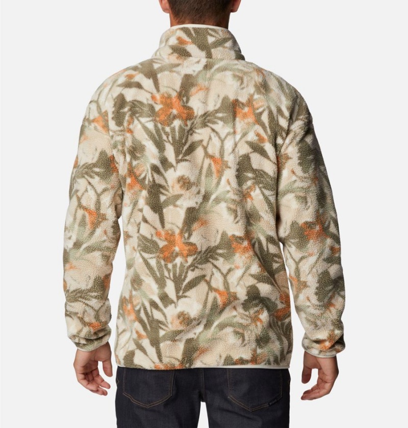 Columbia Helvetia Half Snap Fleece Men's Pullover Khaki | JDGXOR-046