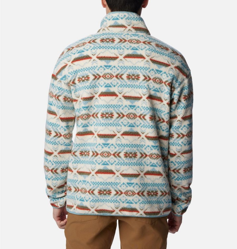 Columbia Helvetia Half Snap Fleece Men's Pullover Blue | XOHTJI-981