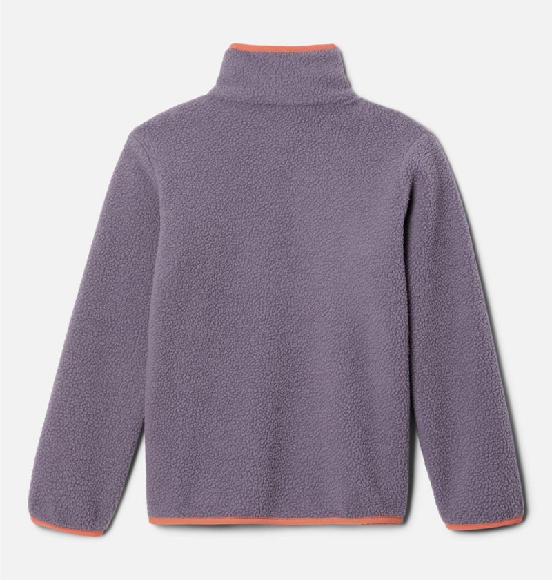 Columbia Helvetia Half Snap Pullover Kids' Fleece Purple | RNMEDV-746