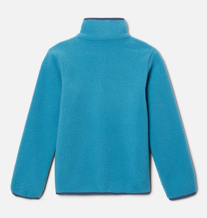 Columbia Helvetia Half Snap Pullover Kids' Fleece Turquoise | ZLPUXD-728
