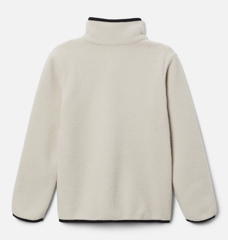 Columbia Helvetia Half Snap Pullover Kids' Fleece White | PYAUHB-312