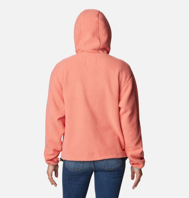 Columbia Helvetia Hoodie Women's Pullover Coral | RPJNAO-293