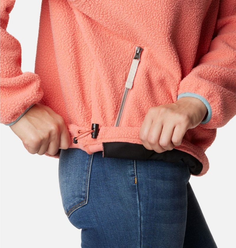 Columbia Helvetia Hoodie Women's Pullover Coral | RPJNAO-293
