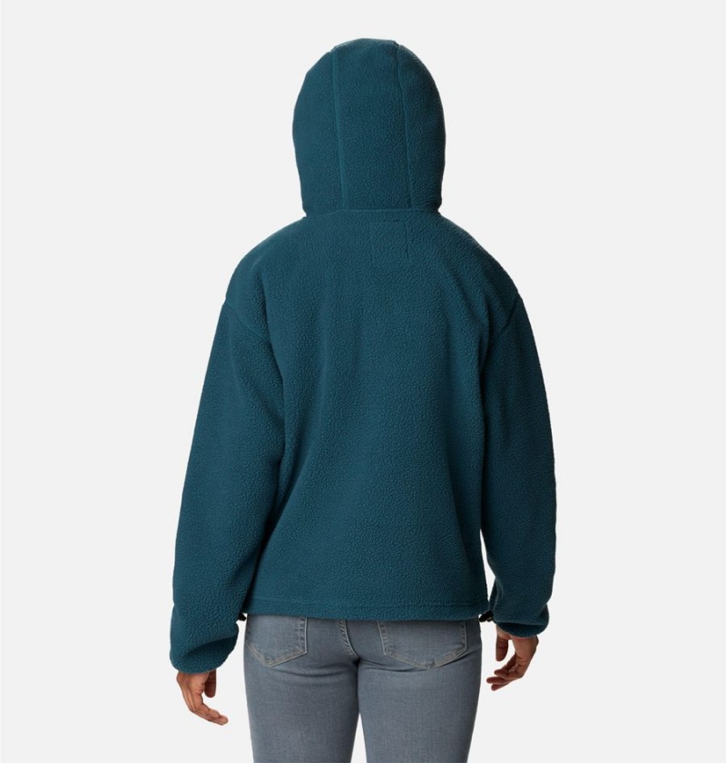Columbia Helvetia Hoodie Women's Pullover Turquoise | KOUIAN-712