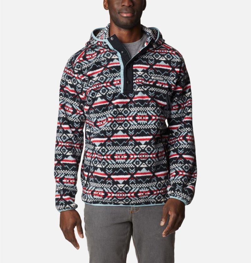 Columbia Helvetia Sherpa Fleece Men\'s Hoodie Black | GYLEKA-234