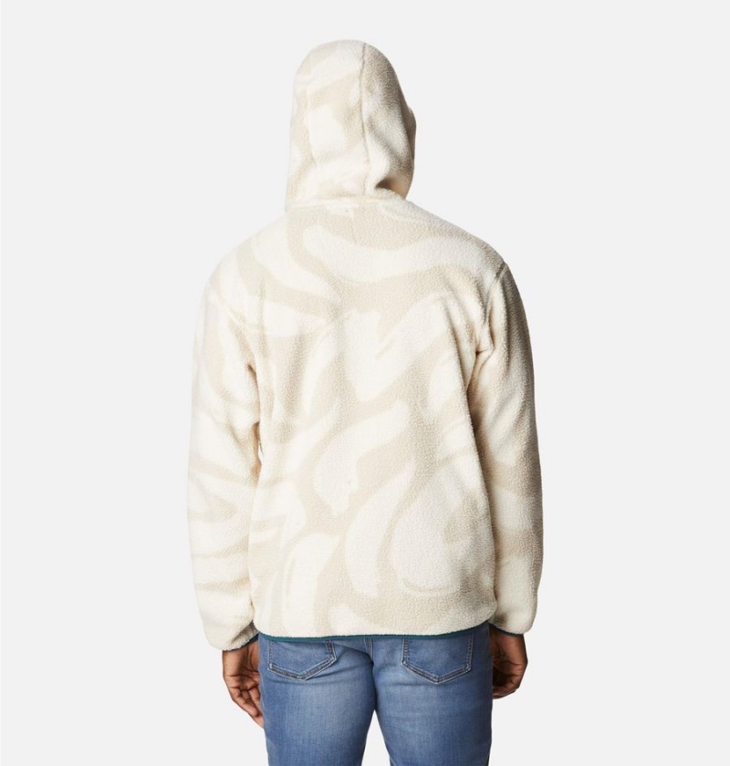 Columbia Helvetia Sherpa Fleece Men's Hoodie Beige | ENMTSK-381