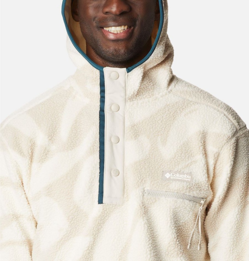 Columbia Helvetia Sherpa Fleece Men's Hoodie Beige | ENMTSK-381