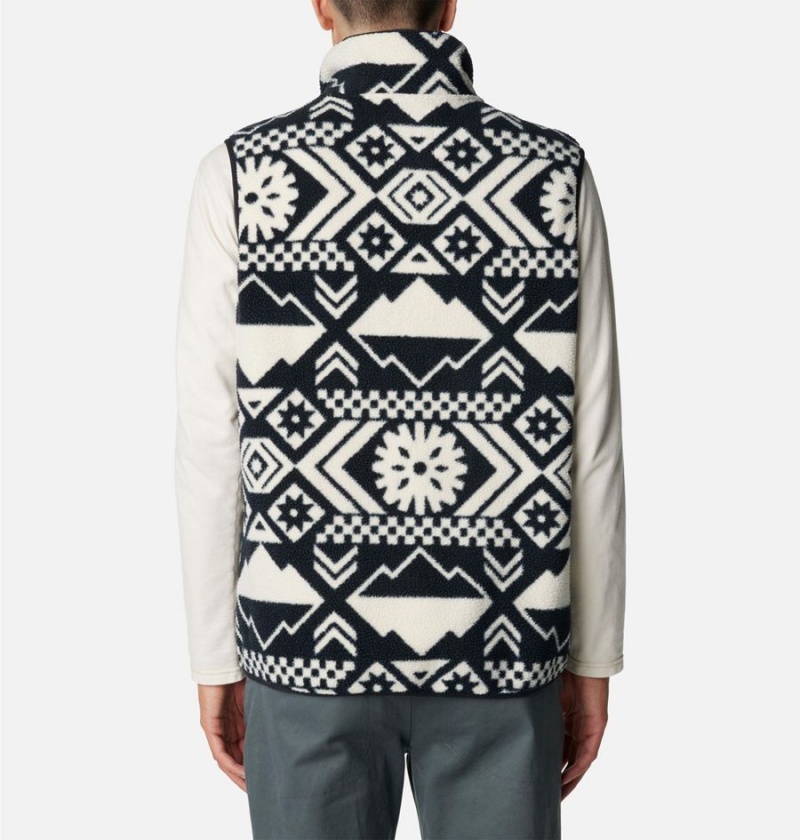 Columbia Helvetia Sherpa Fleece Men's Vest Black | VMCXQL-751