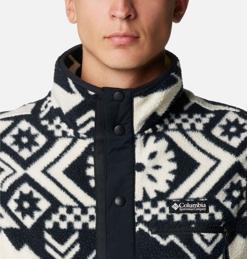 Columbia Helvetia Sherpa Fleece Men's Vest Black | VMCXQL-751
