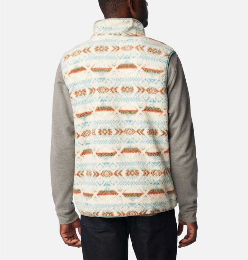 Columbia Helvetia Sherpa Fleece Men's Vest Beige | VDBSJM-120