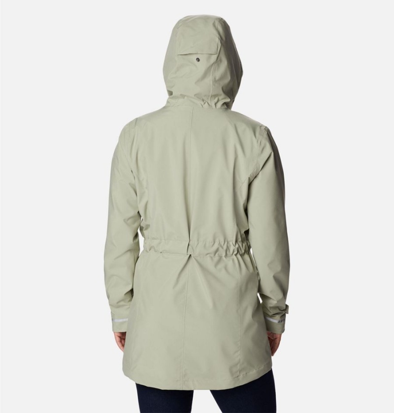 Columbia Here and There II Trench Women's Rain Jacket Green | DJTRFO-354