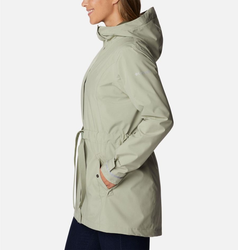 Columbia Here and There II Trench Women's Rain Jacket Green | DJTRFO-354