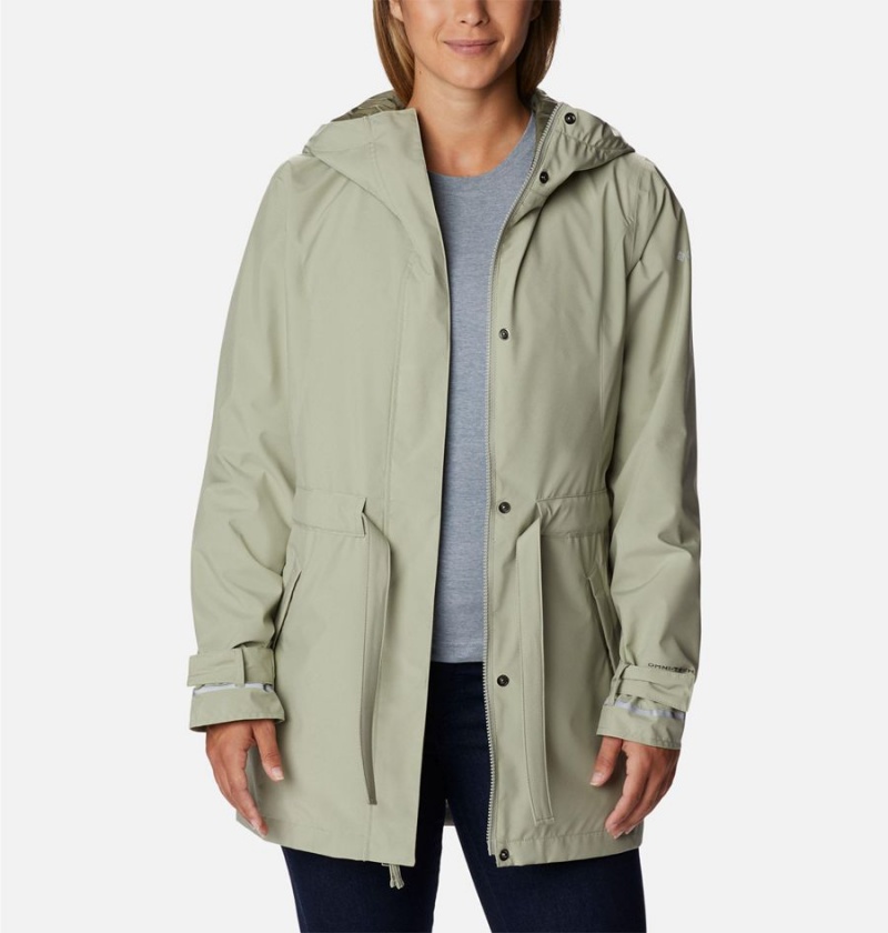 Columbia Here and There II Trench Women's Rain Jacket Green | DJTRFO-354