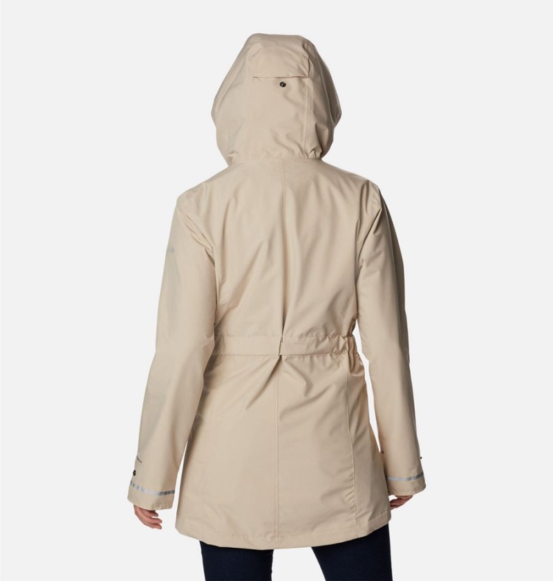 Columbia Here and There II Trench Women's Rain Jacket Khaki | JDWYIZ-713