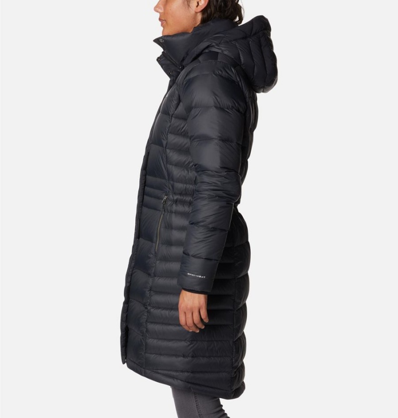 Columbia Hexbreaker Elite Down Women's Coats Black | XWKRHQ-639