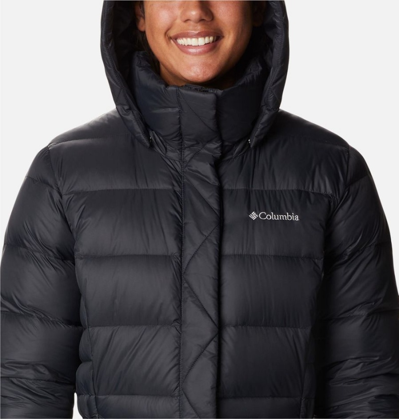 Columbia Hexbreaker Elite Down Women's Coats Black | XWKRHQ-639