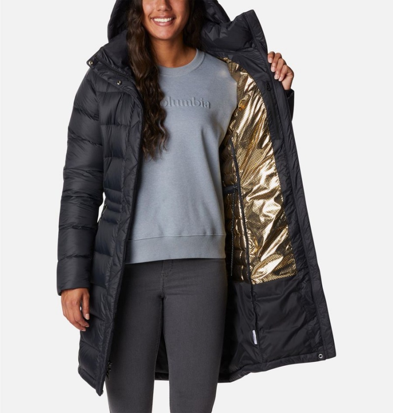 Columbia Hexbreaker Elite Down Women's Coats Black | XWKRHQ-639