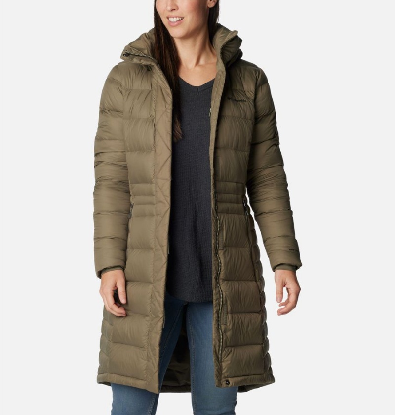 Columbia Hexbreaker Elite Down Women's Coats Green | NGOSJD-967