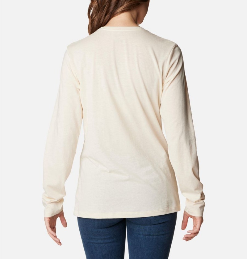 Columbia Hidden Haven Long Sleeve Women's T-Shirt White | XMETOP-482