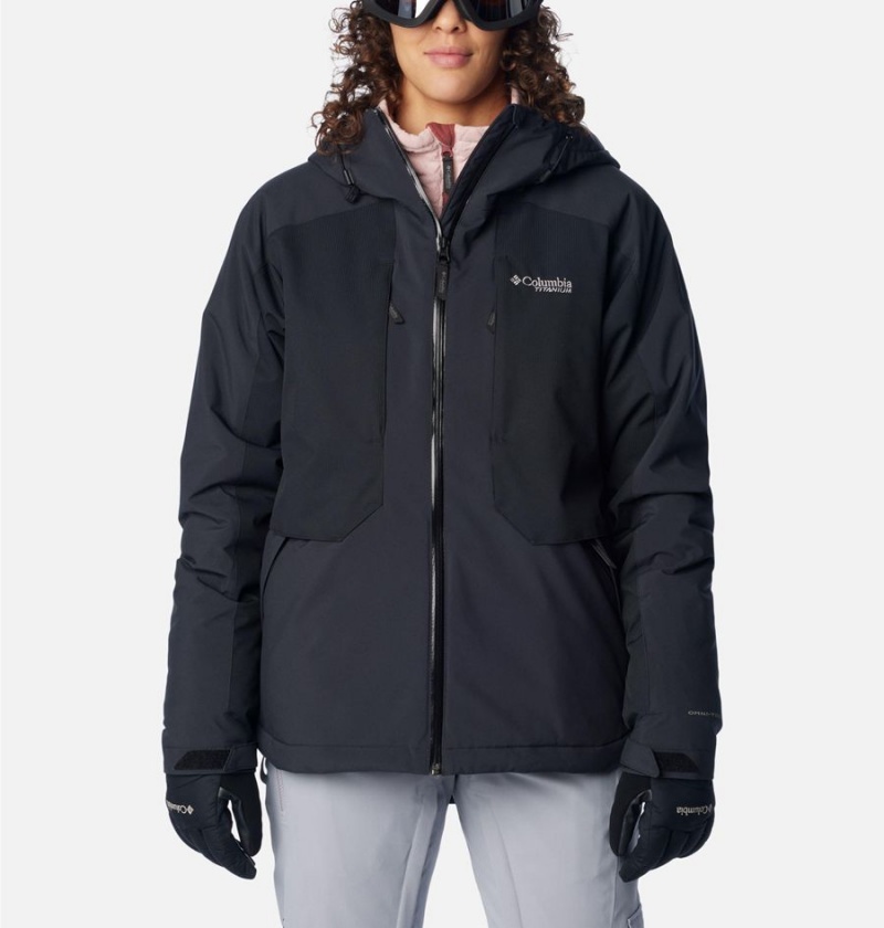 Columbia Highland Summit Women\'s Ski Jacket Black | PZRYBO-135