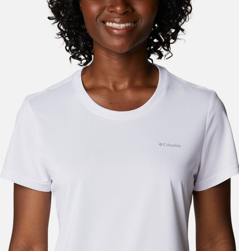 Columbia Hike Short Sleeve Crew Women's T-Shirt White | OTYPXD-675