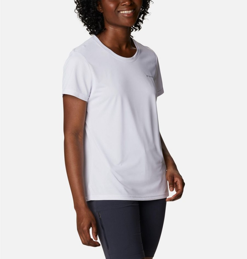 Columbia Hike Short Sleeve Crew Women's T-Shirt White | OTYPXD-675