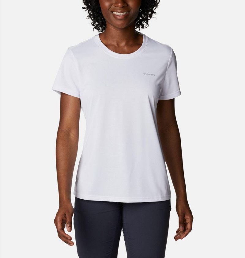 Columbia Hike Short Sleeve Crew Women\'s T-Shirt White | OTYPXD-675