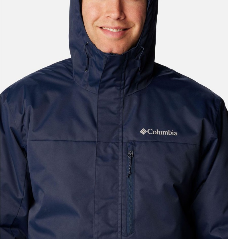 Columbia Hikebound Insulated Men's Puffer Jacket Navy | QPSJOB-289