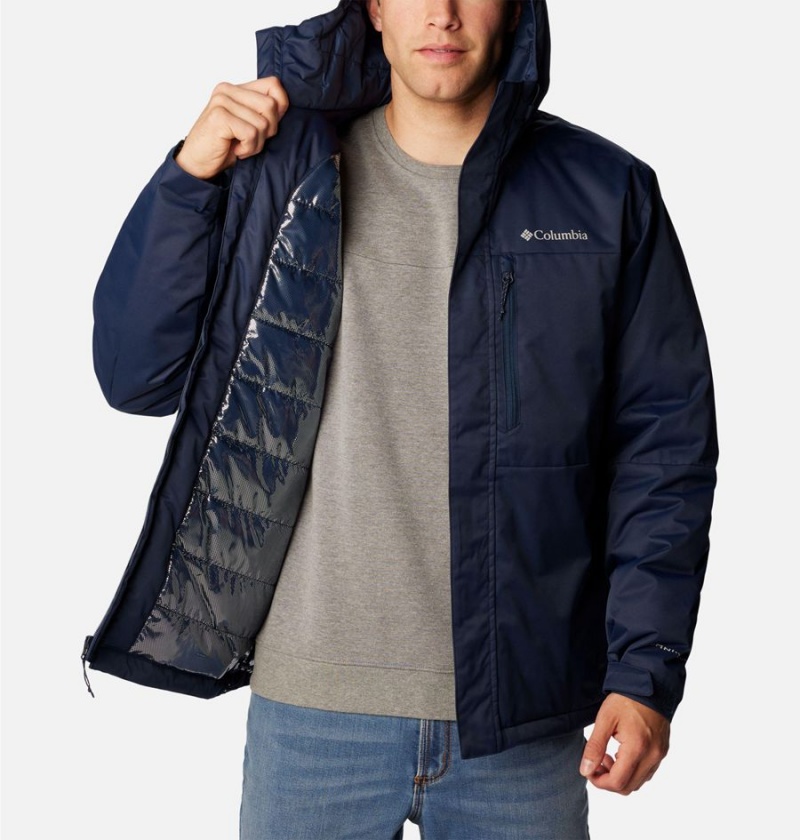 Columbia Hikebound Insulated Men's Puffer Jacket Navy | QPSJOB-289
