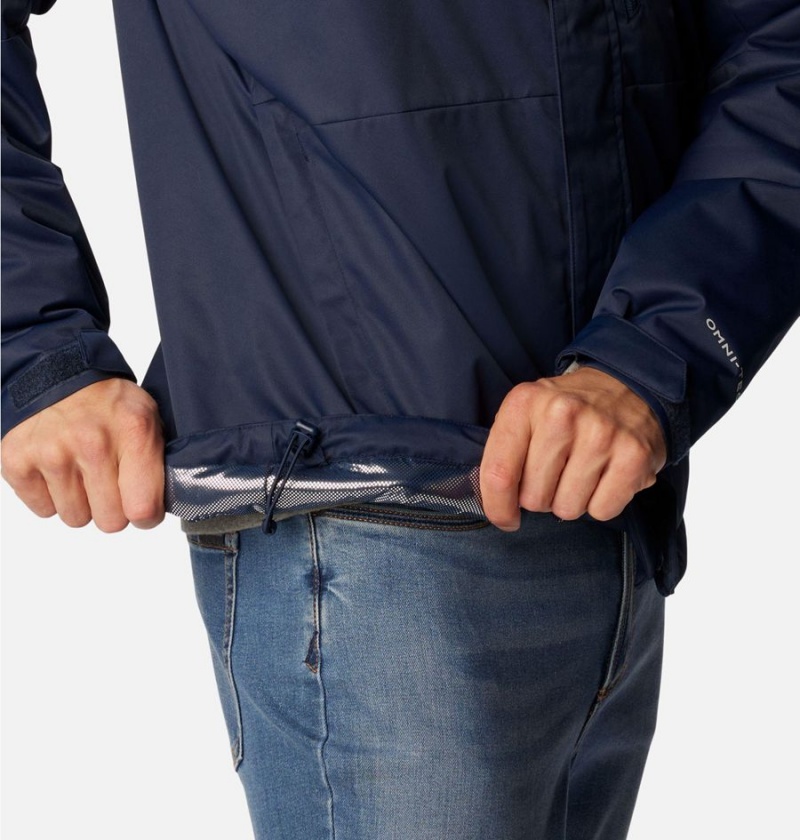 Columbia Hikebound Insulated Men's Puffer Jacket Navy | QPSJOB-289