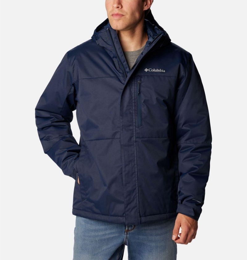 Columbia Hikebound Insulated Men\'s Puffer Jacket Navy | QPSJOB-289